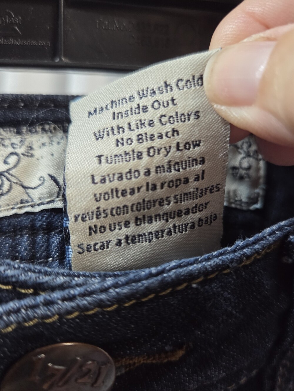 17/21 Exclusive Denim Dark Blue Bootcut Jeans - Picture 7 of 7